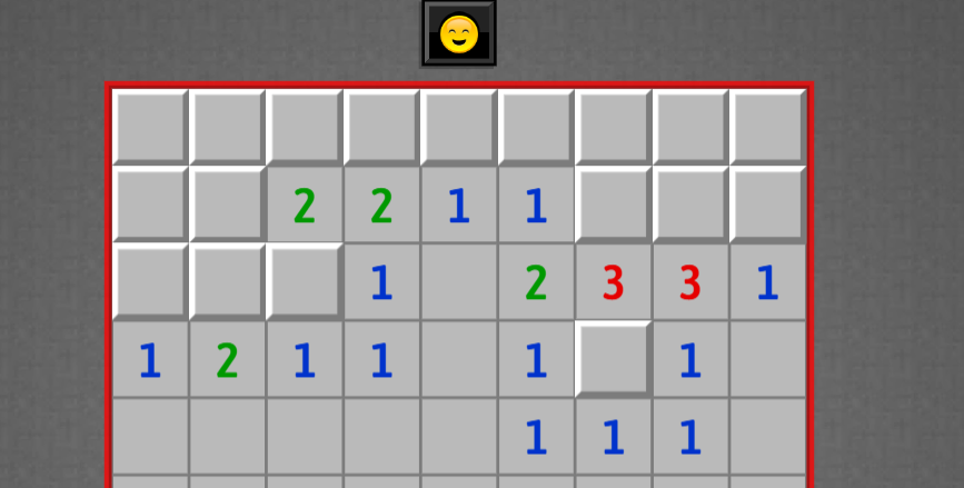 Minesweeper quick moves result